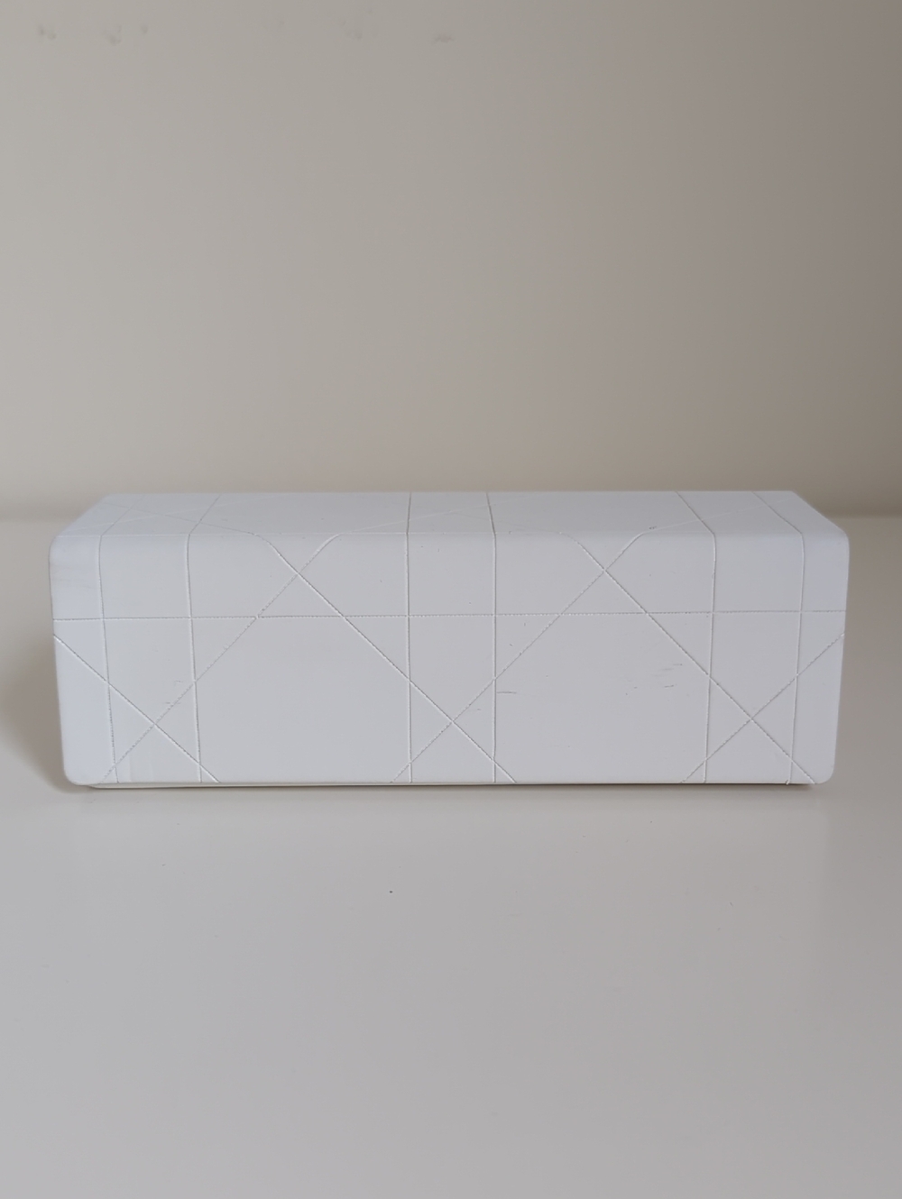 New Dior White Quilted Eyeglass Sunglass Case - Picture 2 of 5